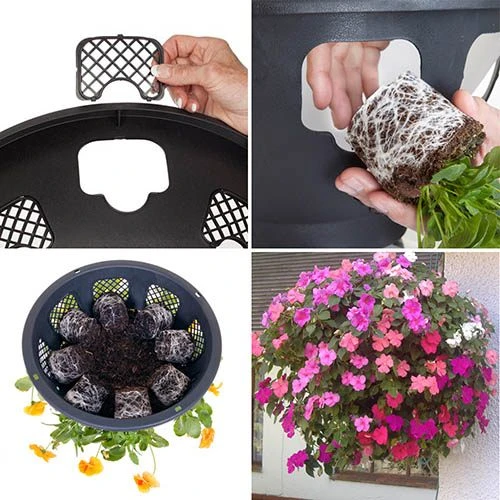 Easy Fill Hanging Baskets 38cm (15in) Pair 4 Easy Fill Hanging Baskets 38cm (15in) Pair - Image 4