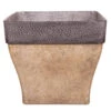 'Diablo' Square Planter 36cm (14in) Brown