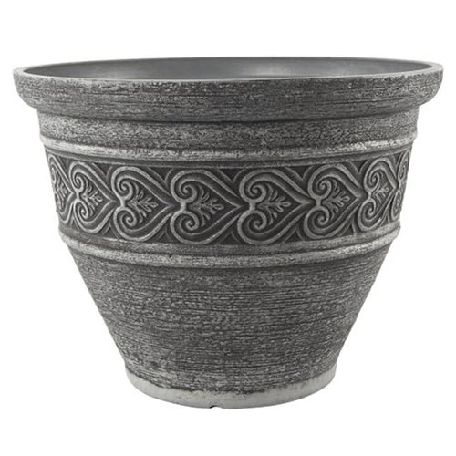 Heart Round Planter 40cm (15.75in) Washed Granite 1 Heart Round Planter 40cm (15.75in) Washed Granite