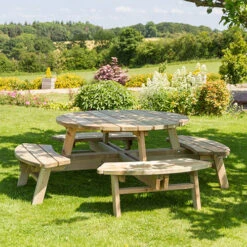 Rose Round Picnic Table -Yougarden Online Store 160040 2