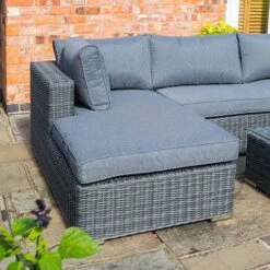 Vienna Lounger Set Grey Weave -Yougarden Online Store 160289 2