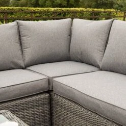 Bunbury Corner Sofa Set-Grey Weave 9 Bunbury Corner Sofa Set-Grey Weave -Yougarden Online Store 160292 3