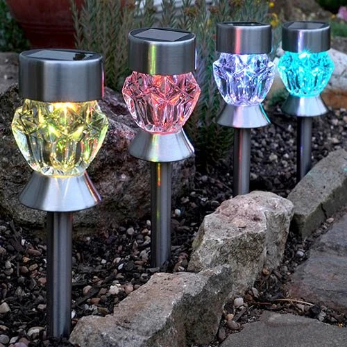 Crystal Stainless Steel Light - 4 Pack 1 Crystal Stainless Steel Light - 4 Pack