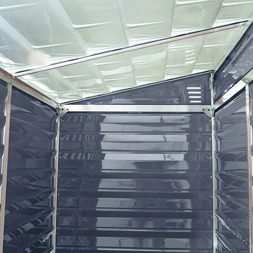 Palram 4x6 Skylight Grey Pent Shed 5 Palram 4x6 Skylight Grey Pent Shed - Image 5