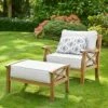 Sorrento Armchair With Footrest And Cushions