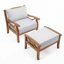 Sorrento Armchair With Footrest And Cushions -Yougarden Online Store 160787 2