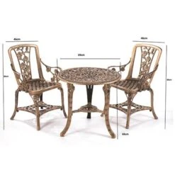 Arm Chair Patio Set For Two - Bronze -Yougarden Online Store 160796 2