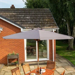 Plumley Set Grey Cushions, Parasol & 15Kg Base -Yougarden Online Store 161192 4
