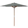 Willington Grey 2.7m Wooden Parasol