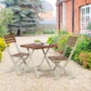 Two Tone Burley Hardwood Bistro Set