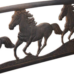 Strong Galloping Horses Garden Bench 5 Strong Galloping Horses Garden Bench -Yougarden Online Store 161320 2