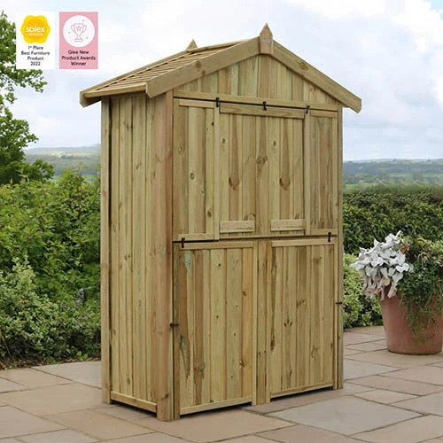 Garden Bar And 2 Stool Set 3 Garden Bar And 2 Stool Set - Image 3